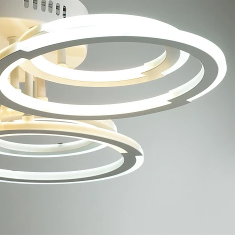 Потолочная люстра Lumion Osaka 8028/80CL белый/белый, металл/акрил с ПДУ LED 80W 3000-6000К 220V