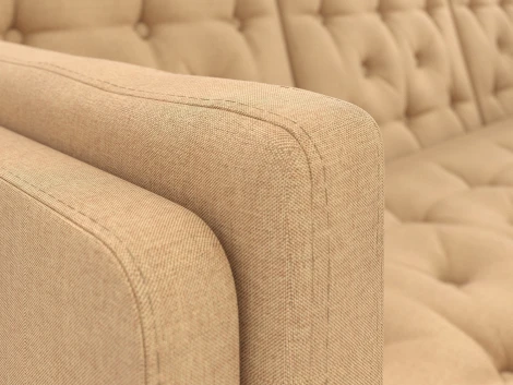Диван Arsko Айверс Б орех бежевая рогожка