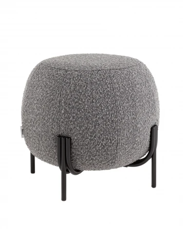 Пуф Флик new ткань букле тёмно-серый Stool Group арт.УТ000040001