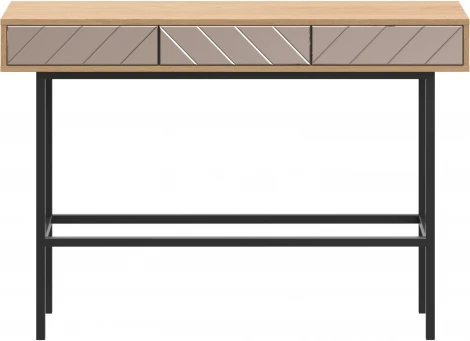 Стол консольный Boho ОГОГО (арт.769648), (Металл,Зеркало,ЛДСП/Дуб Корбридж,Бронзовый)