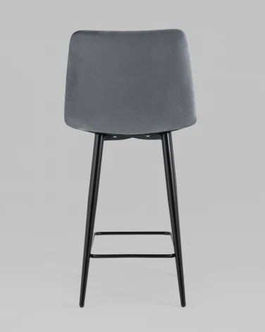 Стул полубарный Джанго велюр тёмно-серый 2 шт. Stool Group арт.УТ000038506