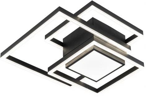 Потолочная люстра Escada Twins 10242/4LED 143W Black (регулировка яркости, 220V, пульт управления)