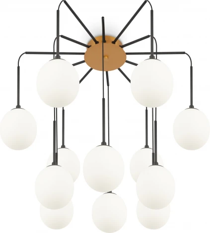Подвесной светильник Maytoni Branch MOD176PL-12G (220V, на проводе, шарики, паук)