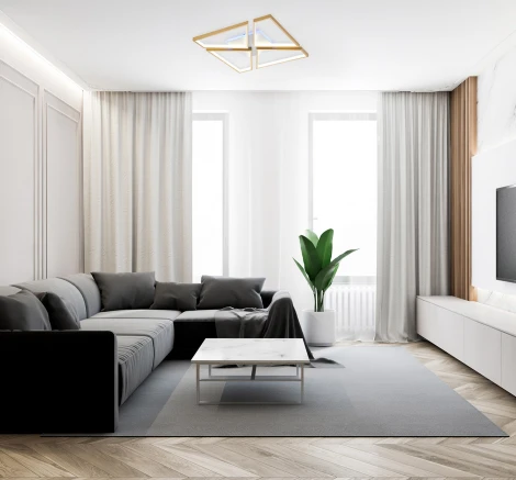 Потолочная люстра с пультом светодиодная Escada Denise 10245/4LED BL (регулировка яркости, 220V)