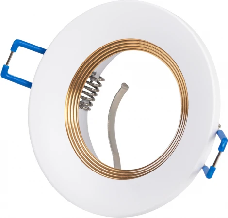 Встраиваемый точечный светильник ЭРА KL107 WH/GD (12V, круглые)