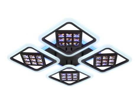 Потолочная люстра Ambrella Acrylica Ice FA287 (регулировка яркости, LED, 220V, пульт управления, управление смартфоном, умный дом - PC.Lamper)