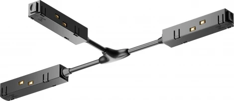 Коннектор питания Т-образный Gravity черный (магнитный) Maytoni Technical TRA004CWT-22B (48V)