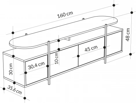 ТВ тумба LEVE HANLEY TV STAND