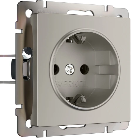 Розетка с заземлением (дымчатый) Werkel W1271004