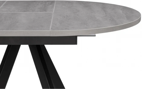 Деревянный стол Notta Трейси 90(120)х90х75 бетон / черный 533167