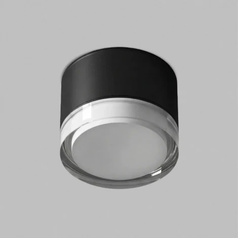 Накладной влагостойкий светильник Denkirs Aqua DK-DH2610-BK GX53 15 Вт LED IP44 черный алюминий акрил