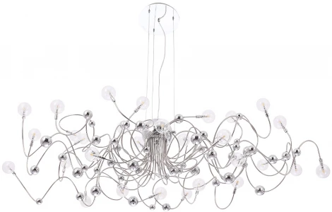Подвесная люстра Crystal Lux MEDUSA SP30 CHROME (220V, на тросе, шарики)