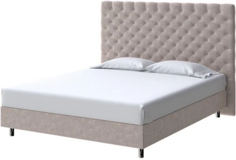 PROxSON Кровать Paris Boxspring Standart (Ткань: Велюр Gratta 2 Латте) 160x200