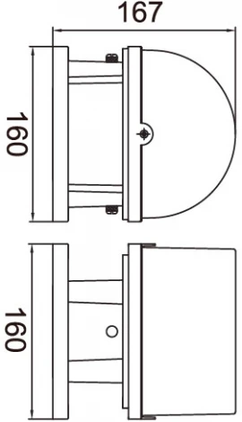 Настенный светильник уличный Oasis Light SIDNEY 1838S Gr