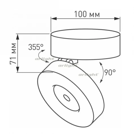 Накладной точечный светильник Arlight SP-MONA-SURFACE 025442