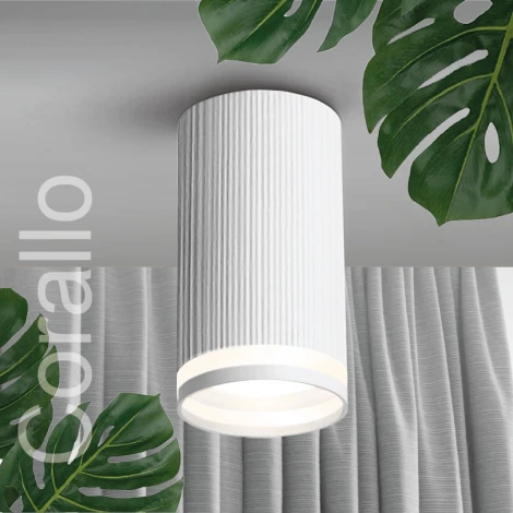 Точечный светильник накладной Wolta WSL-GU10/03W под лампу GU10 Белый CORALLO