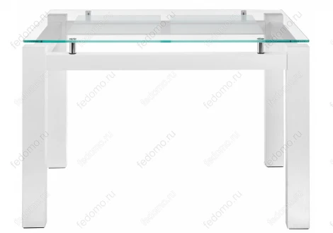 Стеклянный стол Woodville Бран белое дерево 462098