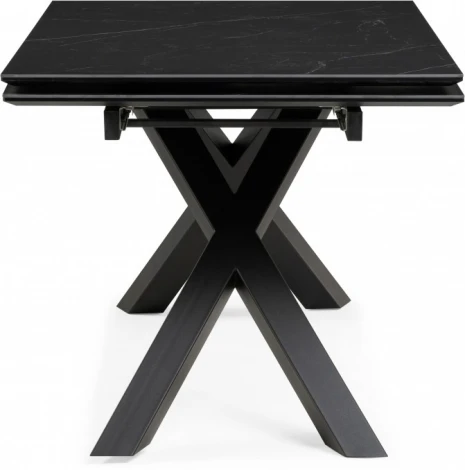 Керамический стол Хеме 180 (Хеме 180(240)х90х77 shakespeare black / черный) Woodville арт.588052