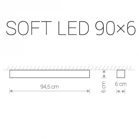 Потолочный линейный светильник Nowodvorski Soft Led 9540
