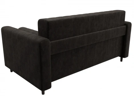 Диван прямой Лига-070 (ЛДСП,Брус,Фанера/Дерево/Велюр/Коричневый) Лига Диванов 129762
