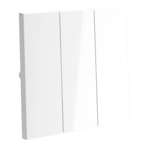 Клавиши для выключателя/переключателя трехклавишного Voltum S70 VLS000501 (белый глянцевый)