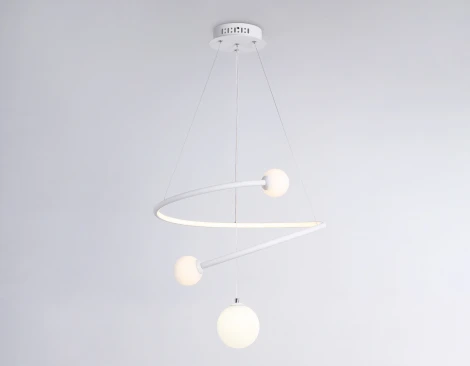Подвесной светильник Ambrella Comfort FL66299 (регулировка яркости, LED, 220V, пульт управления, на тросе, шарики)