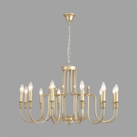 Подвесная люстра Lumion Suana 8318/12 шампань/металл E14 12*40W 220V (на цепи, подсвечник, свеча)