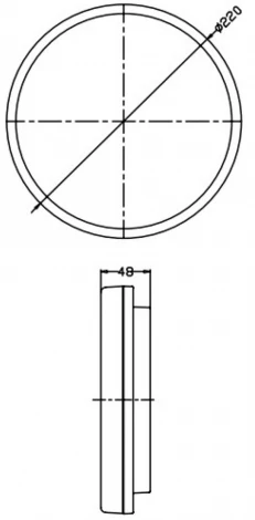 Потолочный светильник круглый Deko-Light Altais 348141 (LED, круглые, IP54)