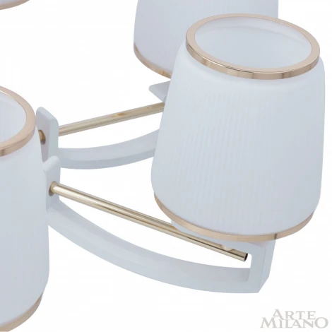 Подвесная люстра Arte Milano Florentia-2457 302457/6 Wh/Gd (220V, на цепи)