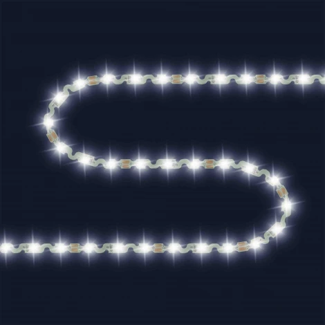 Светодиодная лента 12В СТ 4,8Вт/м SMD2835 60д/м IP20 400Лм/м подложка S-типа 6мм, 10м 4000К Apeyron 00-132