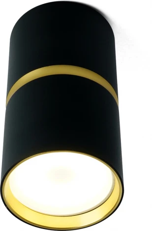Светильник потолочный Feron ML186 Barrel ZEN 48639 MR16 GU10 35W чёрный, золото (220V, круглые)