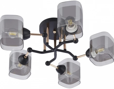 Потолочная люстра на штанге Arte Milano AMALFI 324308/5 BK+FG (220V)