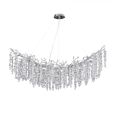 Подвесная люстра Divinare Salice 3135/26 SP-14 (220V, на тросе, лепестки, ветки)