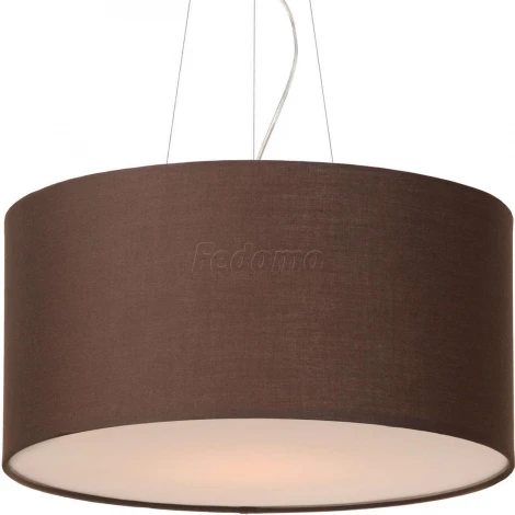 Подвес Артпром Crocus, 1 плафон, никель, коричневый с белым