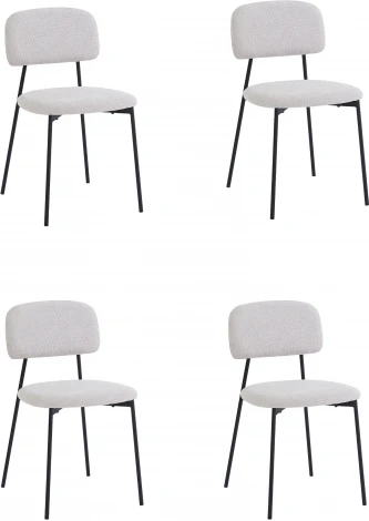 Стул Stool Group Chao светло-серый черные ножки 4 шт. арт.УТ000040812