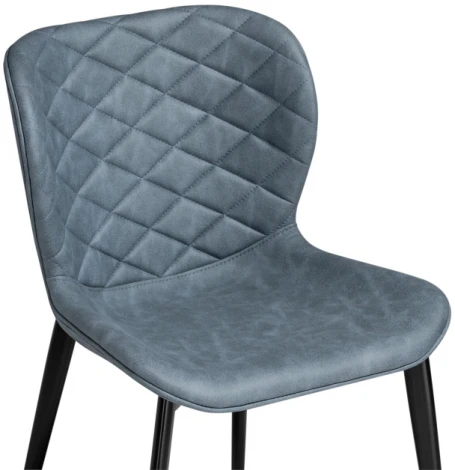 Стул Woodville на металлокаркасе Катабучи ткань kiprus 11 / черный глянец 528500