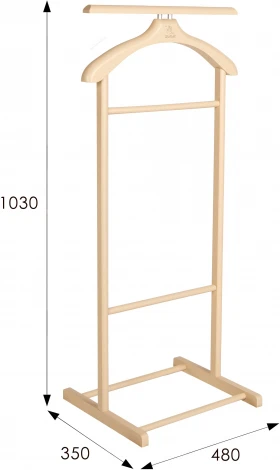 Вешалка костюмная В 21Н слоновая кость от фабрики Mebelik