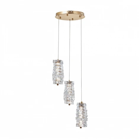 Подвесной светильник Arte Milano Venezia 319011/D300/3 GD (регулировка яркости, LED, 220V, хрусталь, пульт управления, на проводе)