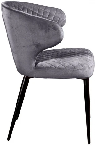 Стул Top Concept Richard ромб, бархат серый 27