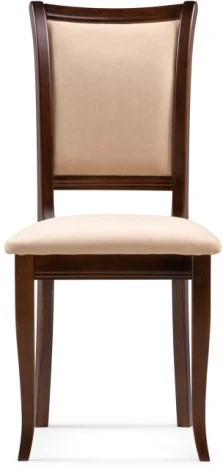 Деревянный стул Woodville Корнелл бежевый велюр / орех темный 515975