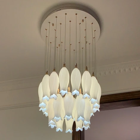 Подвесная люстра каскадная большая Cloyd Argana 10806 (LED, 220V, на проводе)