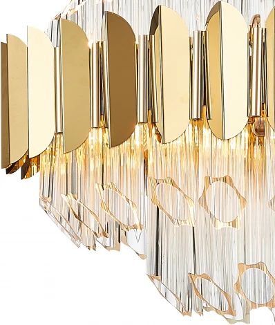 Подвесная люстра Natali Kovaltseva Rivera 81443/8C GOLD