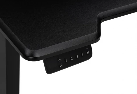 Компьютерный стол Маркос с механизмом подъема 120 (Маркос с механизмом подъема 120х75х75 черный /шагрень черная) Notta арт.578483