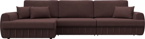 Диван угловой Лига-057 НПБ Лонг угол левый Лига Диванов (Замша) арт.129312L