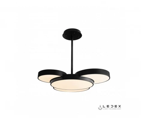 Потолочная люстра на штанге iLedex Demure 9127-930-D-T BK (220V, пульт управления, круглые)