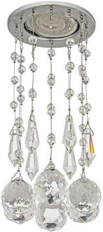 Точечный светильник хрустальный Dio D`arte Osimo Nickel Osimo GU10.5.14.8.220 N