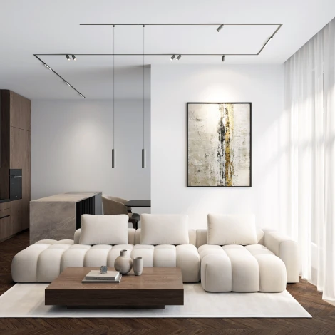 Трековый светильник для магнитного шинопровода Denkirs Shine Linear DK5751-DN 48V 12W темный никель (LED)