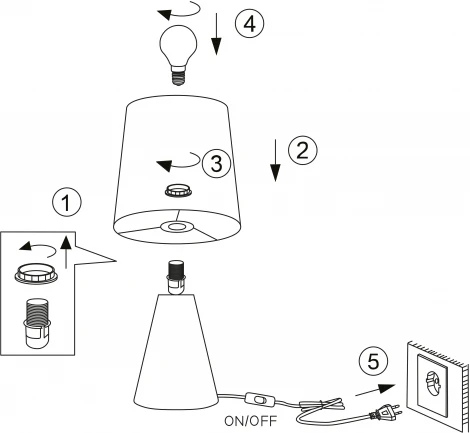 Настольная лампа Rivoli Edith 7069-501