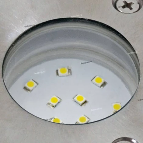 Светильник тротуарный светодиодный Horoz Inci, 1 лампа, белый с никелем и прозрачным