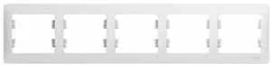 Рамка на 5 постов (белый) Systeme Electric GSL000105